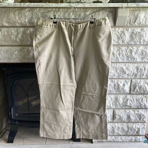Worthington curvy fit khakis size 16W tan